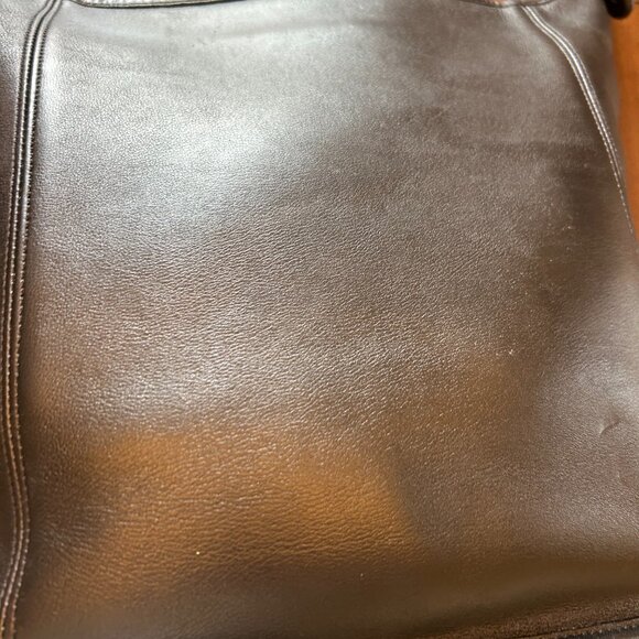 Vintage Coach 9060 Slim Duffle Sac Leather Adjustable Strap Black - Picture 9 of 16